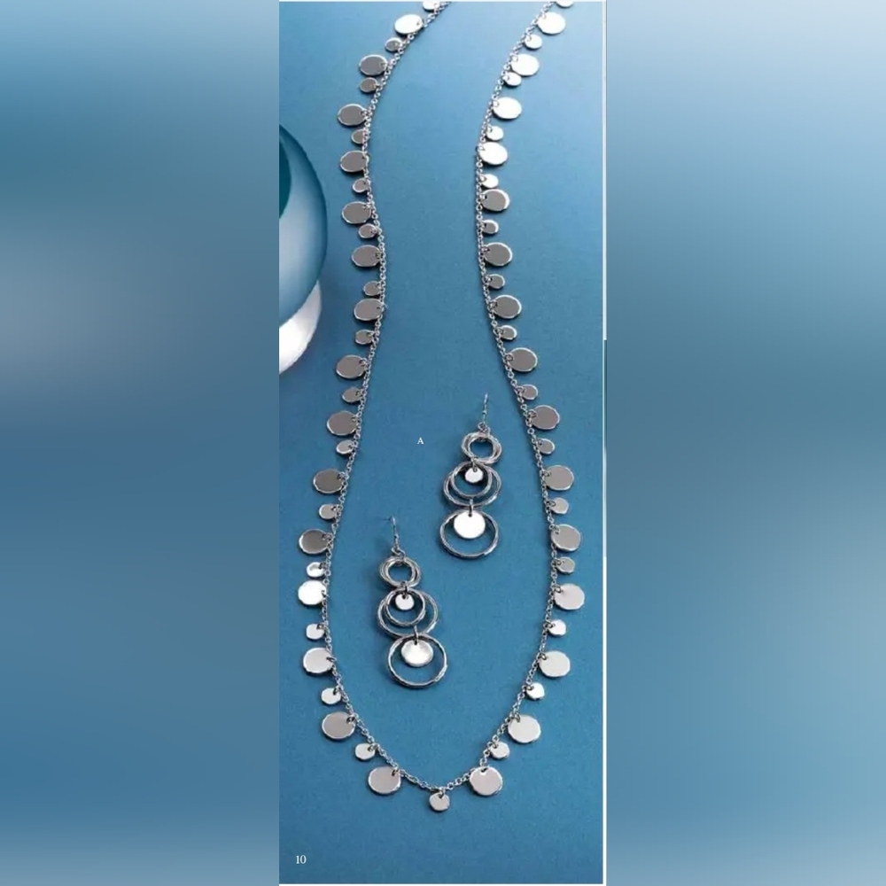 Lia Sophia Silver Panorama  34-37" Necklace